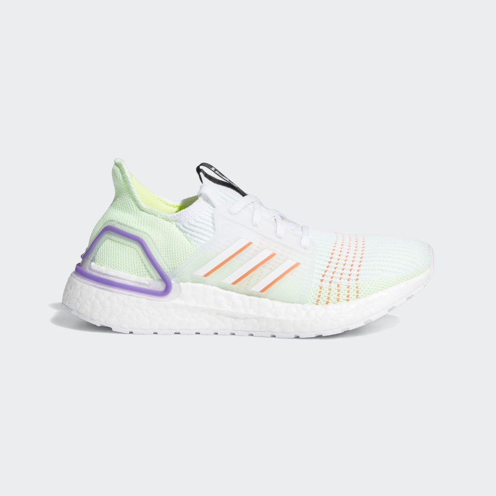 Adidasi Alergare Adidas Ultraboost 19 Dama Romania - Albi/Rosii/Galbeni EF0933